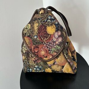 Artistic Fruit Pattern Tapestry Backpack
